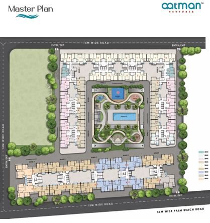 Aatman Ventures Palm Beach Seawoods luxury apartments on Palm Beach Road Navi Mumbai Master Plan